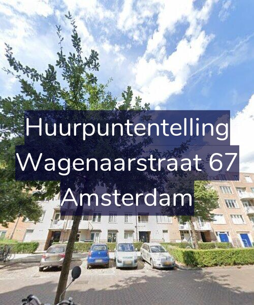 Foto gevel Huurpuntentelling voor Wagenaarstraat 67, Amsterdam