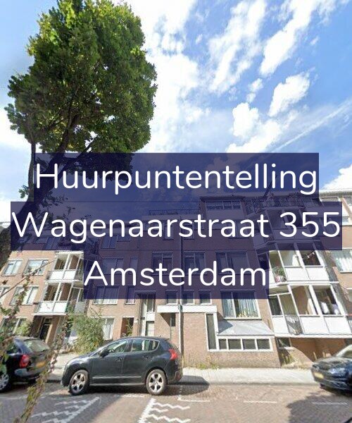 Foto gevel Huurpuntentelling voor Wagenaarstraat 355, Amsterdam