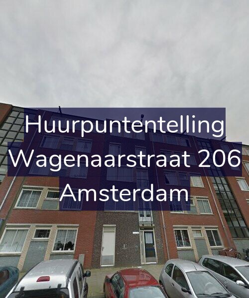 Foto gevel Huurpuntentelling voor Wagenaarstraat 206, Amsterdam