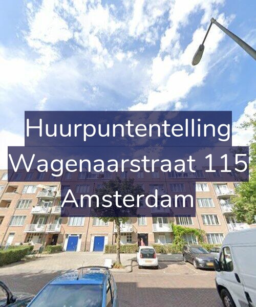 Foto gevel Huurpuntentelling voor Wagenaarstraat 115, Amsterdam
