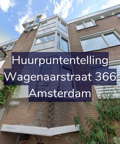 Foto gevel Huurpuntentelling voor Wagenaarstraat 366, Amsterdam