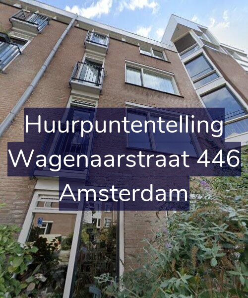 Foto gevel Huurpuntentelling voor Wagenaarstraat 446, Amsterdam