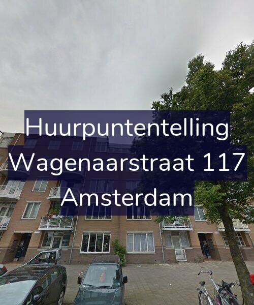 Foto gevel Huurpuntentelling voor Wagenaarstraat 117, Amsterdam