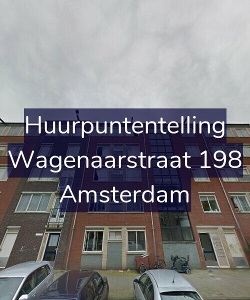 Foto gevel Huurpuntentelling voor Wagenaarstraat 198, Amsterdam
