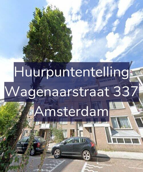 Foto gevel Huurpuntentelling voor Wagenaarstraat 337, Amsterdam