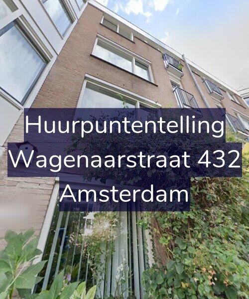 Foto gevel Huurpuntentelling voor Wagenaarstraat 432, Amsterdam