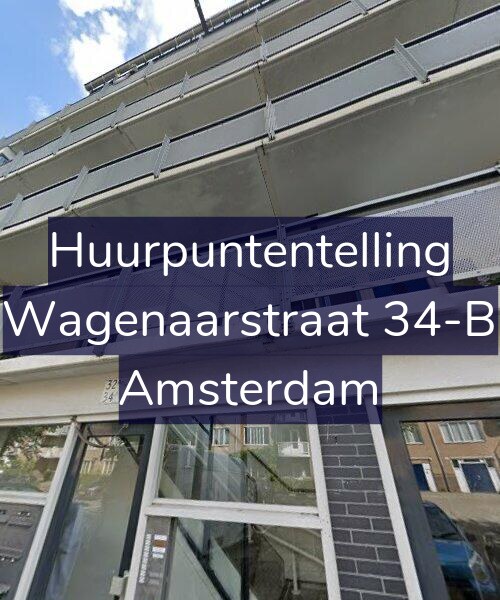 Foto gevel Huurpuntentelling voor Wagenaarstraat 34-B, Amsterdam