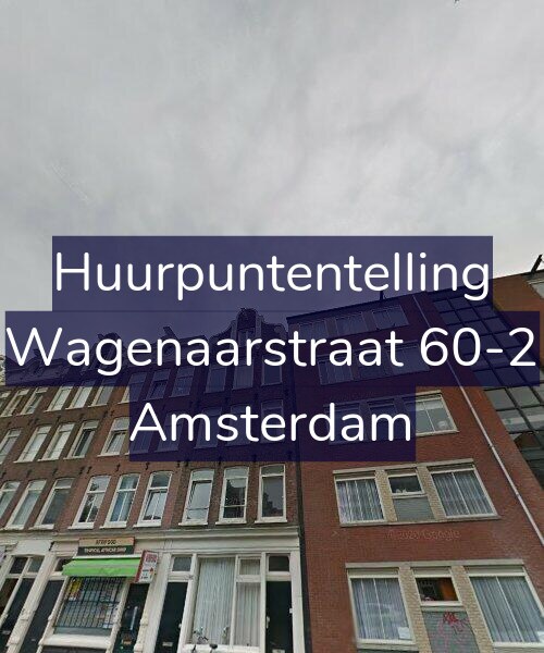 Foto gevel Huurpuntentelling voor Wagenaarstraat 60-2, Amsterdam
