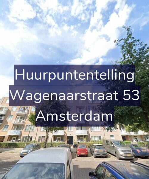 Foto gevel Huurpuntentelling voor Wagenaarstraat 53, Amsterdam