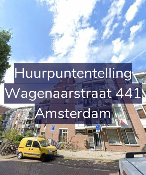 Foto gevel Huurpuntentelling voor Wagenaarstraat 441, Amsterdam