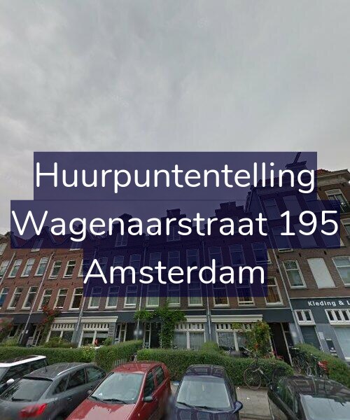 Foto gevel Huurpuntentelling voor Wagenaarstraat 195, Amsterdam