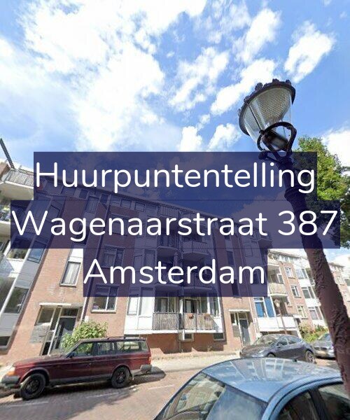 Foto gevel Huurpuntentelling voor Wagenaarstraat 387, Amsterdam