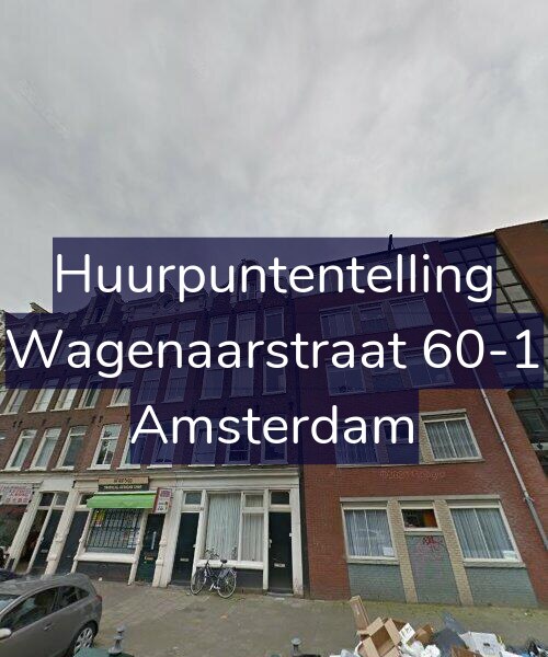 Foto gevel Huurpuntentelling voor Wagenaarstraat 60-1, Amsterdam