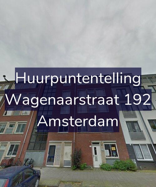 Foto gevel Huurpuntentelling voor Wagenaarstraat 192, Amsterdam