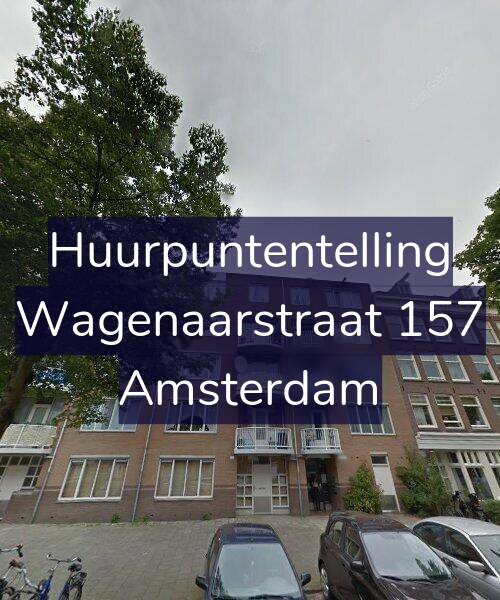 Foto gevel Huurpuntentelling voor Wagenaarstraat 157, Amsterdam