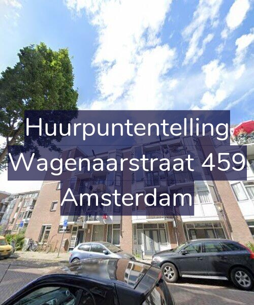 Foto gevel Huurpuntentelling voor Wagenaarstraat 459, Amsterdam