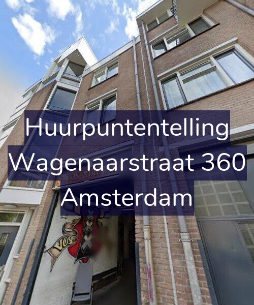 Foto gevel Huurpuntentelling voor Wagenaarstraat 360, Amsterdam