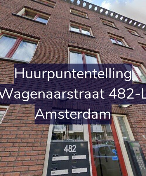 Foto gevel Huurpuntentelling voor Wagenaarstraat 482-L, Amsterdam