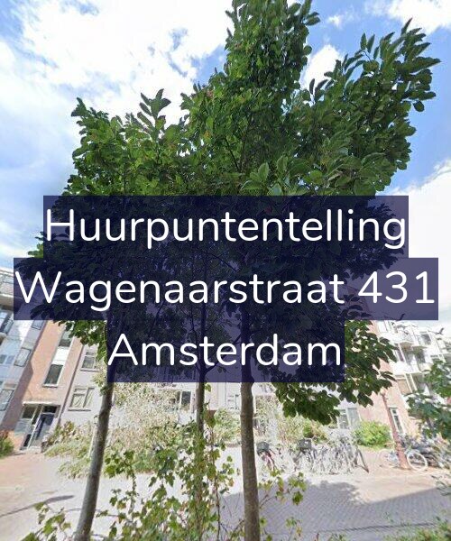 Foto gevel Huurpuntentelling voor Wagenaarstraat 431, Amsterdam