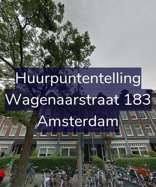 Foto gevel Huurpuntentelling voor Wagenaarstraat 183, Amsterdam