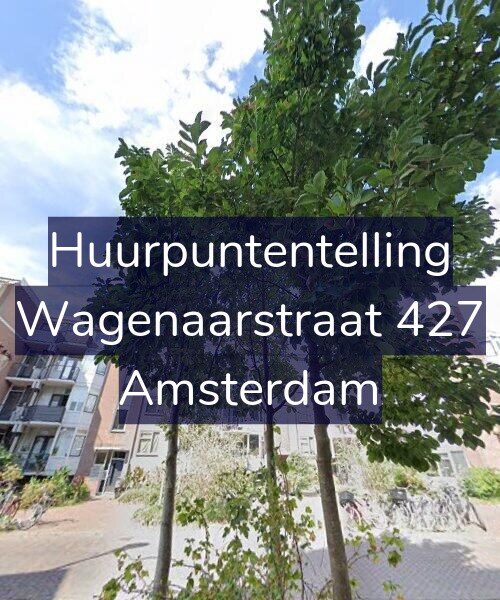 Foto gevel Huurpuntentelling voor Wagenaarstraat 427, Amsterdam