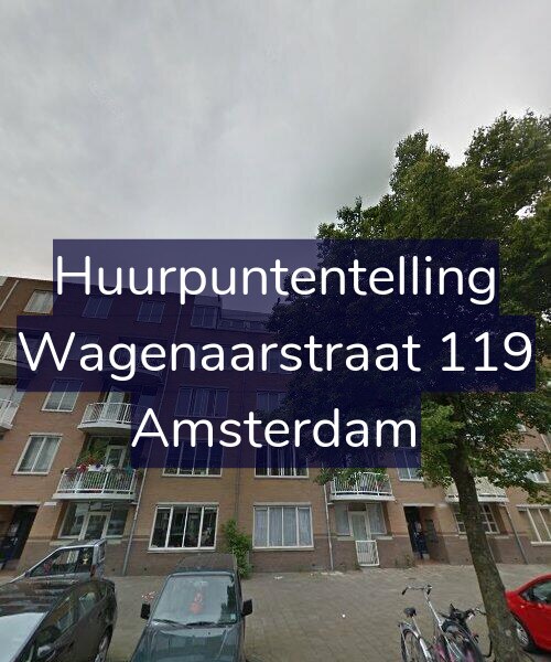 Foto gevel Huurpuntentelling voor Wagenaarstraat 119, Amsterdam