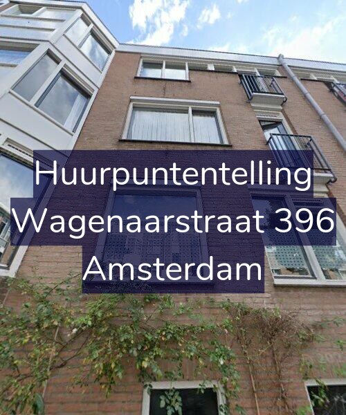 Foto gevel Huurpuntentelling voor Wagenaarstraat 396, Amsterdam