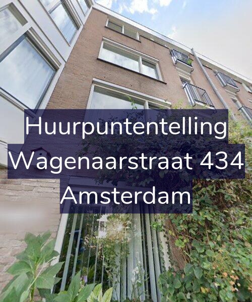 Foto gevel Huurpuntentelling voor Wagenaarstraat 434, Amsterdam