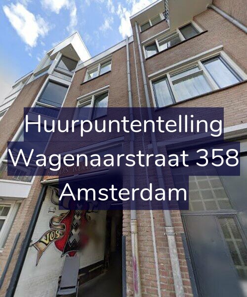 Foto gevel Huurpuntentelling voor Wagenaarstraat 358, Amsterdam