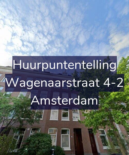 Foto gevel Huurpuntentelling voor Wagenaarstraat 4-2, Amsterdam