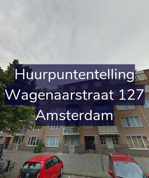 Foto gevel Huurpuntentelling voor Wagenaarstraat 127, Amsterdam