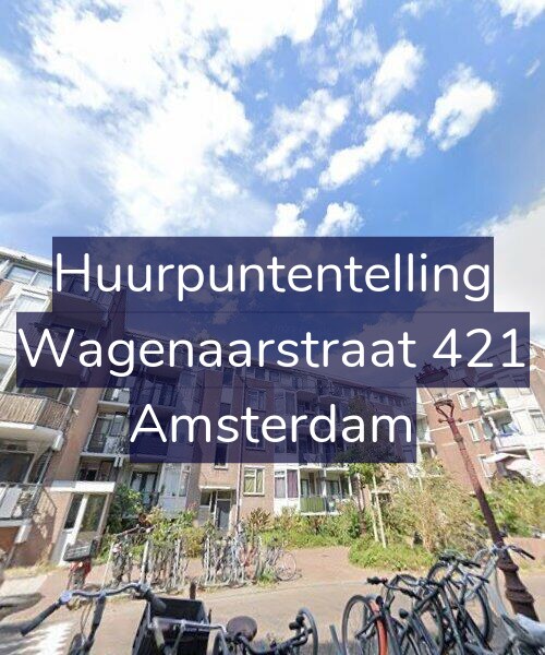 Foto gevel Huurpuntentelling voor Wagenaarstraat 421, Amsterdam