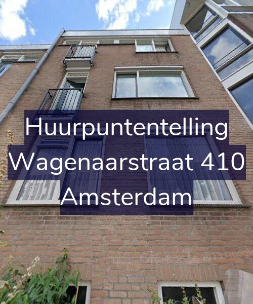 Foto gevel Huurpuntentelling voor Wagenaarstraat 410, Amsterdam