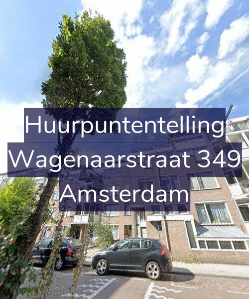 Foto gevel Huurpuntentelling voor Wagenaarstraat 349, Amsterdam