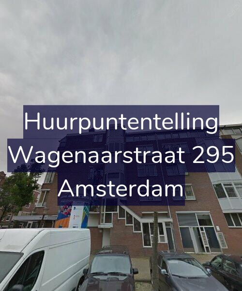 Foto gevel Huurpuntentelling voor Wagenaarstraat 295, Amsterdam