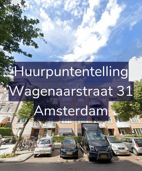 Foto gevel Huurpuntentelling voor Wagenaarstraat 31, Amsterdam