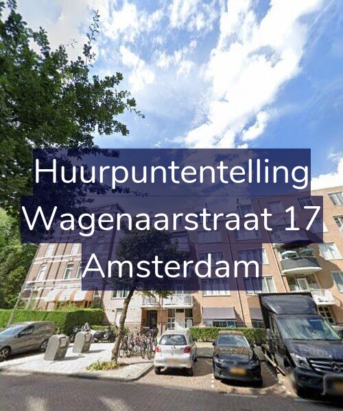 Foto gevel Huurpuntentelling voor Wagenaarstraat 17, Amsterdam