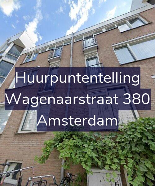 Foto gevel Huurpuntentelling voor Wagenaarstraat 380, Amsterdam
