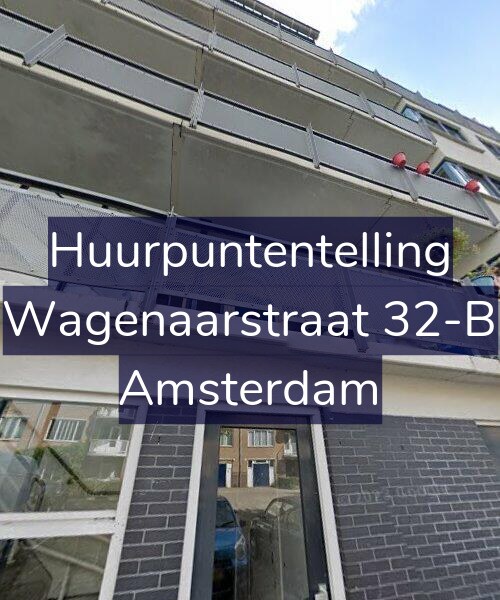 Foto gevel Huurpuntentelling voor Wagenaarstraat 32-B, Amsterdam