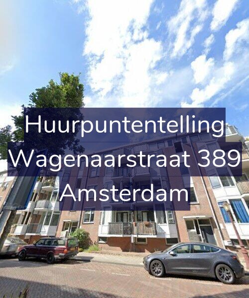 Foto gevel Huurpuntentelling voor Wagenaarstraat 389, Amsterdam