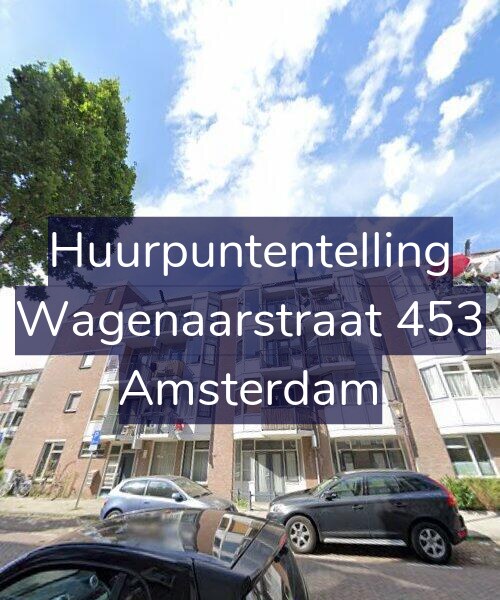 Foto gevel Huurpuntentelling voor Wagenaarstraat 453, Amsterdam