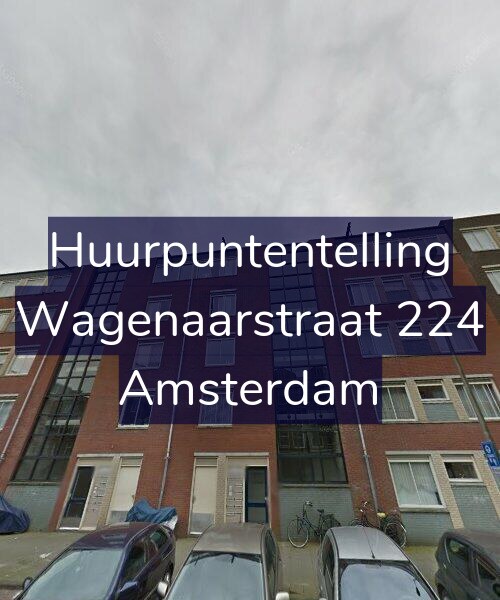 Foto gevel Huurpuntentelling voor Wagenaarstraat 224, Amsterdam
