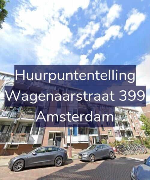 Foto gevel Huurpuntentelling voor Wagenaarstraat 399, Amsterdam