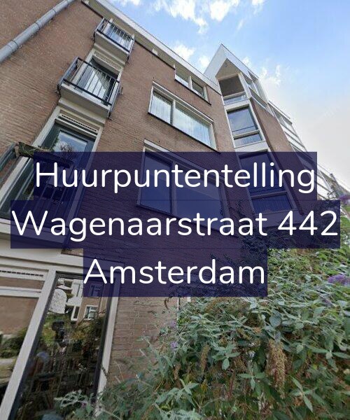 Foto gevel Huurpuntentelling voor Wagenaarstraat 442, Amsterdam