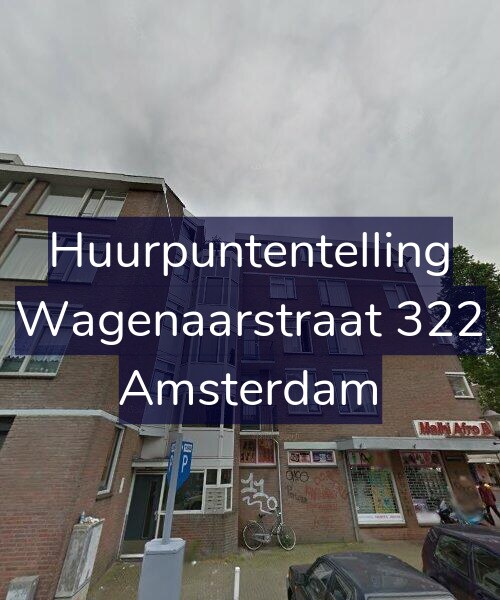 Foto gevel Huurpuntentelling voor Wagenaarstraat 322, Amsterdam