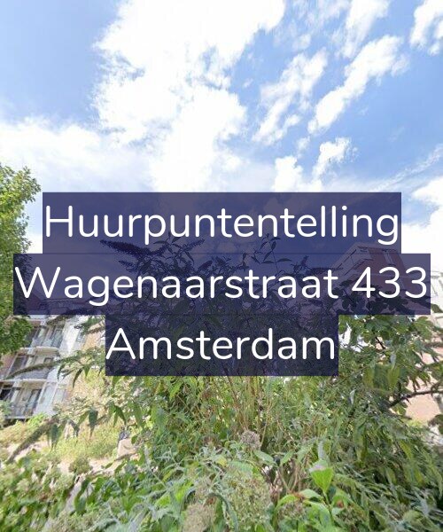Foto gevel Huurpuntentelling voor Wagenaarstraat 433, Amsterdam