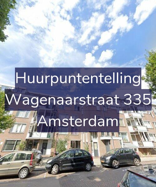Foto gevel Huurpuntentelling voor Wagenaarstraat 335, Amsterdam