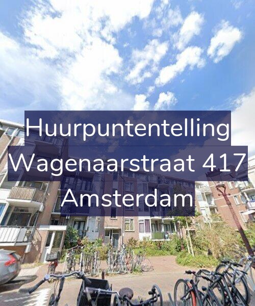 Foto gevel Huurpuntentelling voor Wagenaarstraat 417, Amsterdam