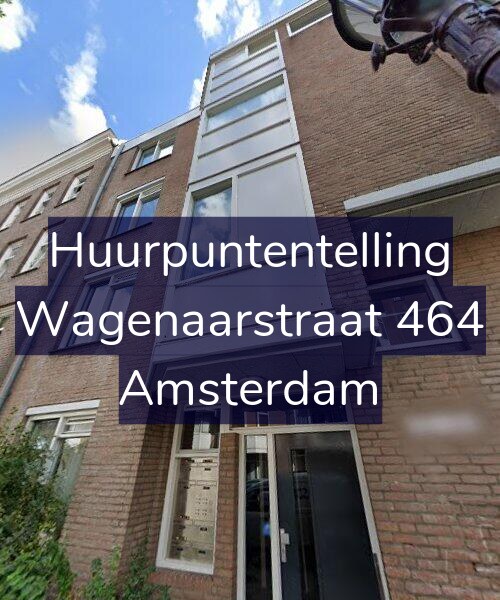 Foto gevel Huurpuntentelling voor Wagenaarstraat 464, Amsterdam