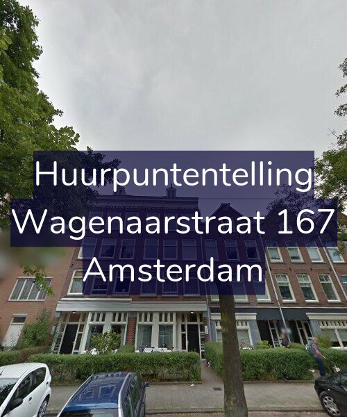 Foto gevel Huurpuntentelling voor Wagenaarstraat 167, Amsterdam